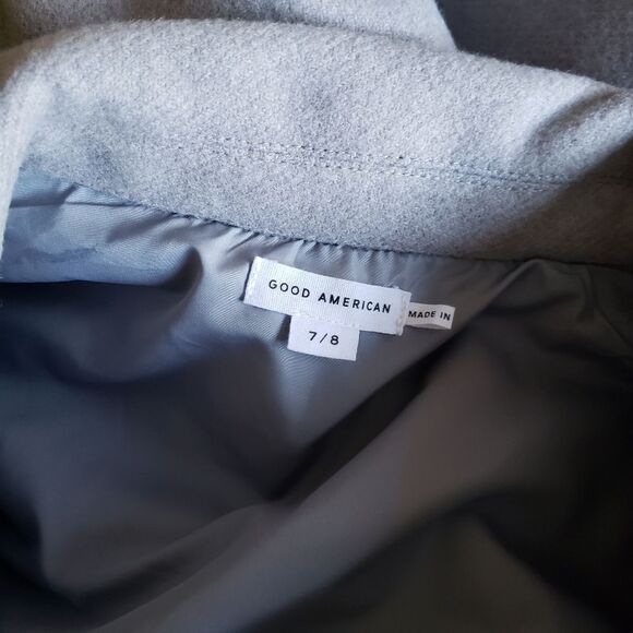 Good American Dusty Quarry Solid Oversized Shacket Women's Size 7/8 - Picture 13 of 16